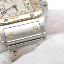 将图像加载到图库查看器中，CARTIER Santos Garbe SM 35.5mm × 23.5mm Stainless Steel K18YG White DialW20012C4
