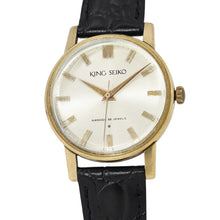 将图像加载到图库查看器中，SEIKO King SEIKO First Model W35mm Gold Plated Gold DialJ14102E
