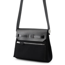 将图像加载到图库查看器中，HERMES Herbag zip Black Toile Vache Hunter Leather Size Mini
