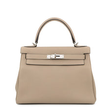 Load image into Gallery viewer, HERMES Kelly Retourne Gris Tourterelle Togo Leather Size 28
