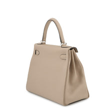 将图像加载到图库查看器中，HERMES Kelly Retourne Gris Tourterelle Togo Leather Size 28
