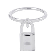 将图像加载到图库查看器中，HERMES Amulette Cadena Ring Size 53/#13 SV925
