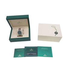 将图像加载到图库查看器中，ROLEX Oyster Perpetual W41mm Stainless Steel Green Dial124300
