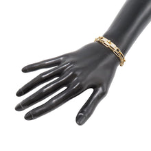 将图像加载到图库查看器中，HERMES Kelly Chain Double Bracelet Choker 18K Yellow Gold
