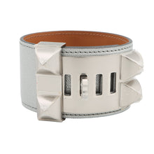 Load image into Gallery viewer, HERMES Collier de Chien Bracelet Size T3 Argent Chevre Shamqila

