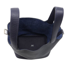 将图像加载到图库查看器中，HERMES Picotin Lock Blue Nuit Taurillon Clemence Size PM
