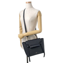 将图像加载到图库查看器中，CELINE Belt bag Black189153 Leather Size micro
