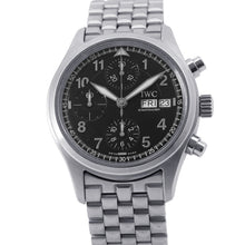 将图像加载到图库查看器中，IWC Spitfire Chronograph Automatic W39mm Stainless Steel Black DialIW370618
