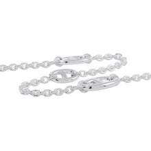 将图像加载到图库查看器中，HERMES Chaine d'Ancre Farandole Necklace Size 31.5" SV925
