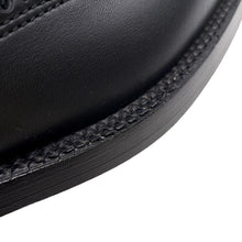 将图像加载到图库查看器中，HERMES Side gore short boots brogue (perforated) Black Leather Size 43
