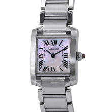 Load image into Gallery viewer, CARTIER Tank francais W20.3mm×H25.35mm Stainless Steel Pink shell DialW51028Q3
