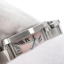 Load image into Gallery viewer, CARTIER Tank francais W20.3mm×H25.35mm Stainless Steel Pink shell DialW51028Q3

