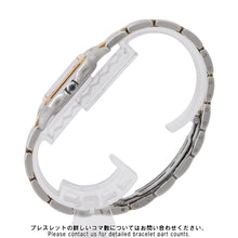 将图像加载到图库查看器中，CARTIER PANTHERE 2 Row MM W26.5mm × H26.8mm Stainless Steel K18YG Ivory DialW25028B6
