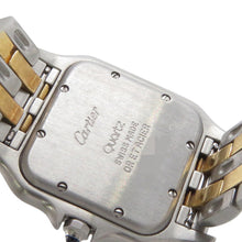 将图像加载到图库查看器中，CARTIER PANTHERE 2 Row MM W26.5mm × H26.8mm Stainless Steel K18YG Ivory DialW25028B6
