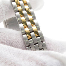 将图像加载到图库查看器中，CARTIER PANTHERE 2 Row MM W26.5mm × H26.8mm Stainless Steel K18YG Ivory DialW25028B6
