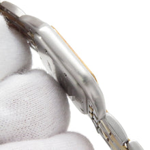 将图像加载到图库查看器中，CARTIER PANTHERE 2 Row MM W26.5mm × H26.8mm Stainless Steel K18YG Ivory DialW25028B6
