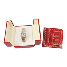 将图像加载到图库查看器中，CARTIER PANTHERE 2 Row MM W26.5mm × H26.8mm Stainless Steel K18YG Ivory DialW25028B6
