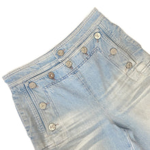 Load image into Gallery viewer, CHANEL COCO Button Denim Pants Size 36 Light BlueP76228 Cotton100%
