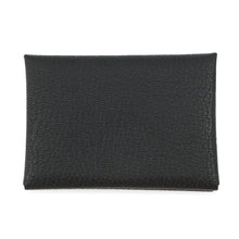 将图像加载到图库查看器中，HERMES Calvi Duo Black Chevre Myzore Goatskin
