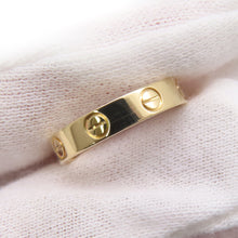 Load image into Gallery viewer, CARTIER Mini Love Ring Size Small/50/#10B4085000 18K Yellow Gold
