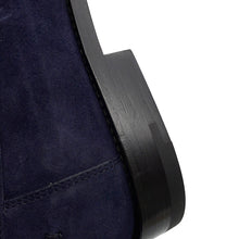 将图像加载到图库查看器中，LOUIS VUITTON loafers Navy suede Size 9
