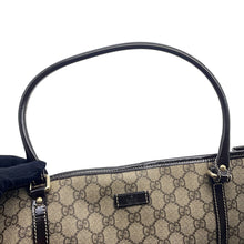将图像加载到图库查看器中，GUCCI GG Supreme Tote Bag Beige/Brown197953 GG Supreme Patent Leather
