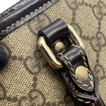 将图像加载到图库查看器中，GUCCI GG Supreme Tote Bag Beige/Brown197953 GG Supreme Patent Leather
