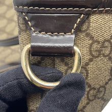 将图像加载到图库查看器中，GUCCI GG Supreme Tote Bag Beige/Brown197953 GG Supreme Patent Leather
