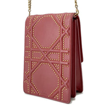 Load image into Gallery viewer, Dior Diorama Studded ChainShoulder Red Leather
