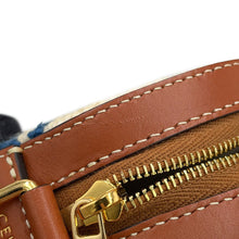 Load image into Gallery viewer, CELINE Round Shoulder Bag Off-white/Tan Canvas Leather
