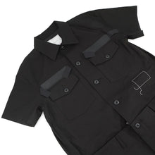 将图像加载到图库查看器中，Sacai sacai x WTAPS short-sleeved dress Size 2 Black25-07771 Cotton100%
