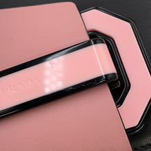 将图像加载到图库查看器中，PRADA City Plex Ribbon Shoulder Bag Black/Pink1BD067 Leather Plastic
