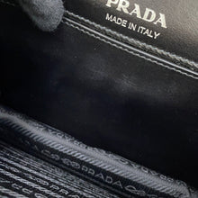 将图像加载到图库查看器中，PRADA City Plex Ribbon Shoulder Bag Black/Pink1BD067 Leather Plastic
