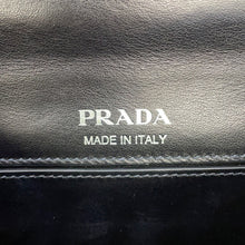 将图像加载到图库查看器中，PRADA City Plex Ribbon Shoulder Bag Black/Pink1BD067 Leather Plastic
