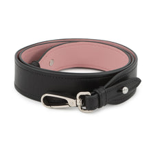 将图像加载到图库查看器中，PRADA City Plex Ribbon Shoulder Bag Black/Pink1BD067 Leather Plastic
