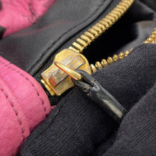 Load image into Gallery viewer, MCM Visetos Starkblock Studded Backpack Pink/BlackMMK5SVE52PK001 Leather Size Mini
