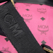 Load image into Gallery viewer, MCM Visetos Starkblock Studded Backpack Pink/BlackMMK5SVE52PK001 Leather Size Mini
