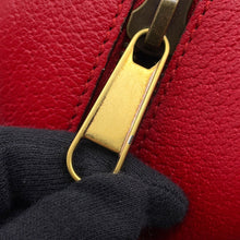 将图像加载到图库查看器中，GUCCI Adidas Logo Shoulder Bag Red/White702427 Leather
