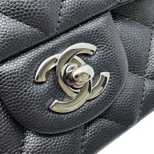 Load image into Gallery viewer, CHANEL Matelasse Single Flap ChainShoulder BlackA69900 Caviar Leather Size 20
