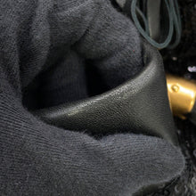 将图像加载到图库查看器中，DOLCE&amp;GABBANA ChainShoulder Tote Black Sequins Leather
