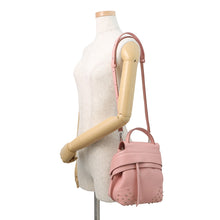 将图像加载到图库查看器中，TOD’S Wave Backpack 3way Pink Leather Size Mini
