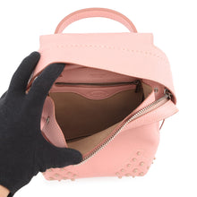 将图像加载到图库查看器中，TOD’S Wave Backpack 3way Pink Leather Size Mini
