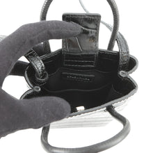 将图像加载到图库查看器中，BALENCIAGA Shopping phone holder Black593826 Leather
