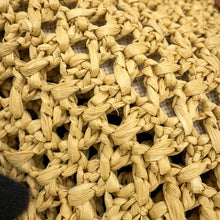 将图像加载到图库查看器中，MIUMIU Crochet Fabric Tote Natural/Cognac5BA283 Raffia Leather
