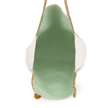将图像加载到图库查看器中，Stella McCartney Falabella Large Reversible Tote Off-white/Light Green507185 Polyester
