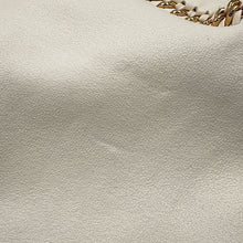 将图像加载到图库查看器中，Stella McCartney Falabella Large Reversible Tote Off-white/Light Green507185 Polyester
