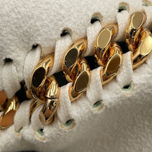 将图像加载到图库查看器中，Stella McCartney Falabella Large Reversible Tote Off-white/Light Green507185 Polyester
