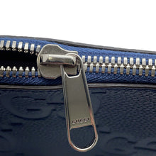 将图像加载到图库查看器中，GUCCI jumbo GG messenger bag Navy761747 Leather Size Small
