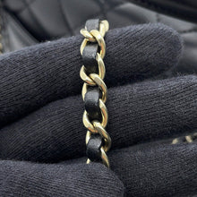 Load image into Gallery viewer, CHANEL Matelasse Top Handle Mini Flap Bag BlackAS2431 Lambskin Size 20

