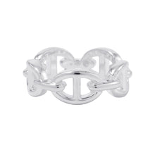 将图像加载到图库查看器中，HERMES Chaine d'Ancre Anchene Ring Size PM/53/#13 SV925
